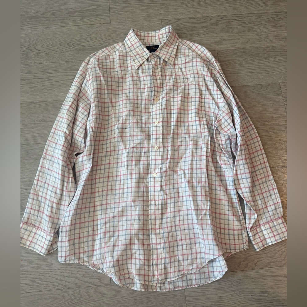 Brooks Brothers Multicolor Plaid Casual Button Down Shirt